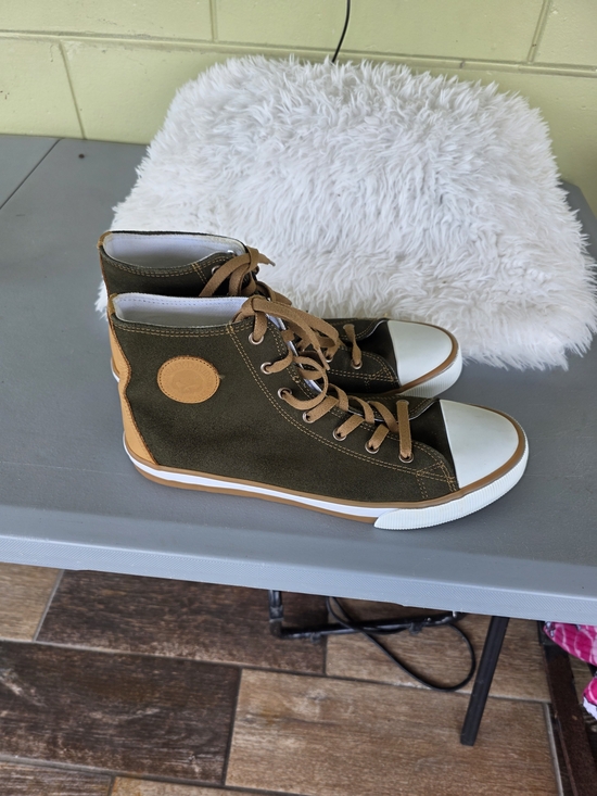 Harley-Davidson Other - Harley-Davidson Olive Green and Tan High-Top Sneakers
